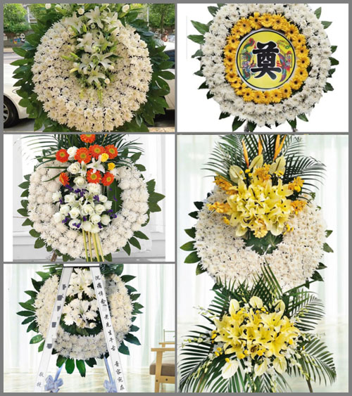 湖南永州道县白芒铺镇白芒铺村花圈速递